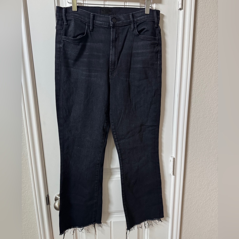 Mother Classic Black Women's Jeans the hustler ankle fray mother jeans size 33